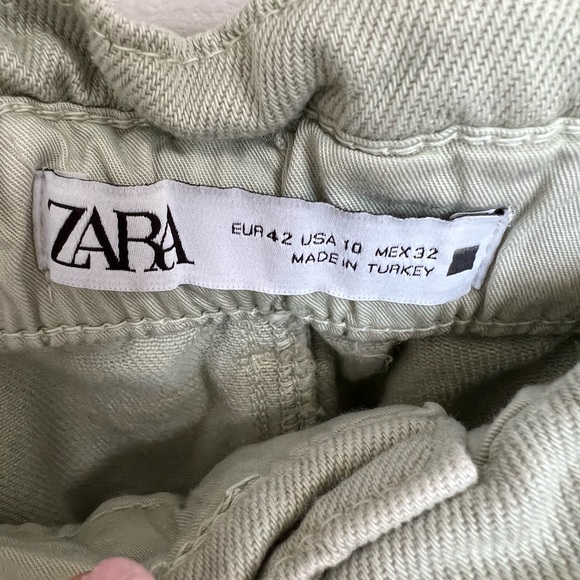 Women’s Zara Mint Elastic Waist Jeans - Size 10 - Picture 7 of 7